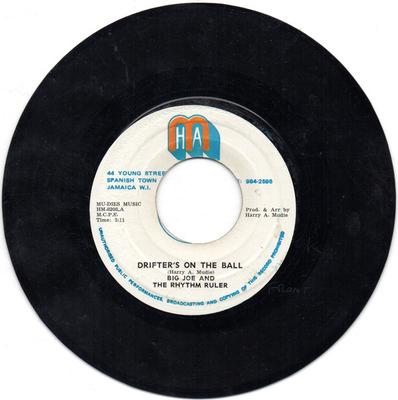 7inch Record BIG JOE  THE RHYTHM RULERS  GLADS  Drifters On The Ball  Drifter HM8208 HAM Records Jamaica Reggae Ska  Dub Used