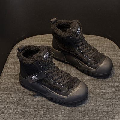 Autumn and Winter New Heightening High-top Casual Fashion Retro Boots Thick-soled Martin Boots Women's Warm Niche