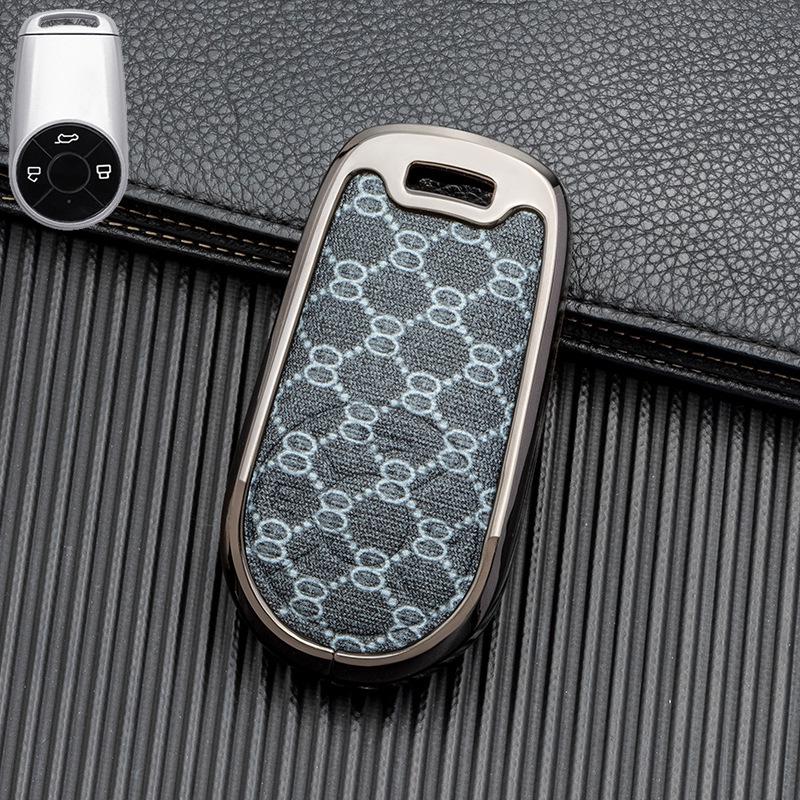 Double-Sided Leather Key Case for ORA Good Cat GT & Lightning Cat - Full Coverage, No Signal Block