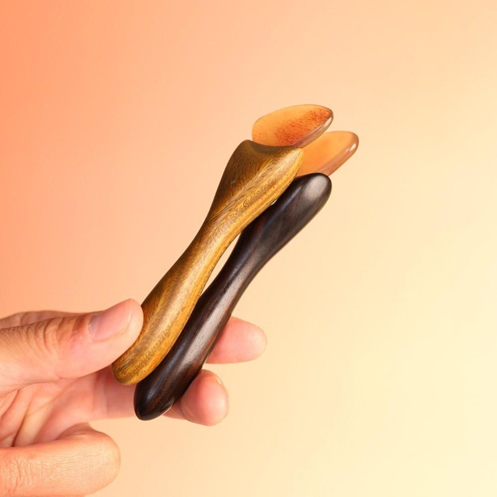 Face Lifting and Tightening Sandalwood Massager Guasha Face Massager Tool  Head Relaxation
