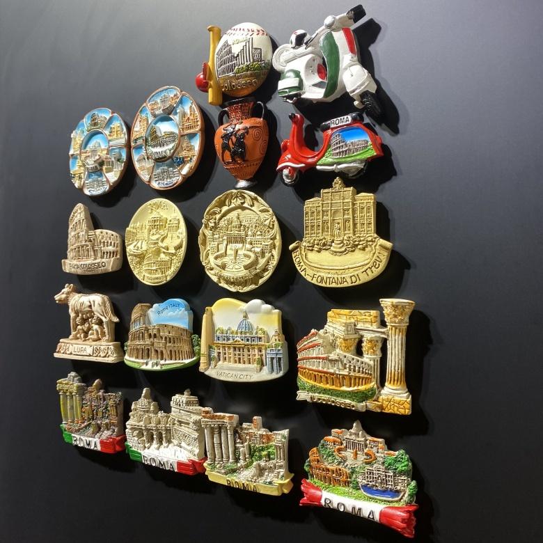 Wahrzeichen Architektonische Attraktionen in Rom, Italien Kühlschrank Magneten Tourist Souvenir Kühlschrank Aufkleber Hause Dekoration