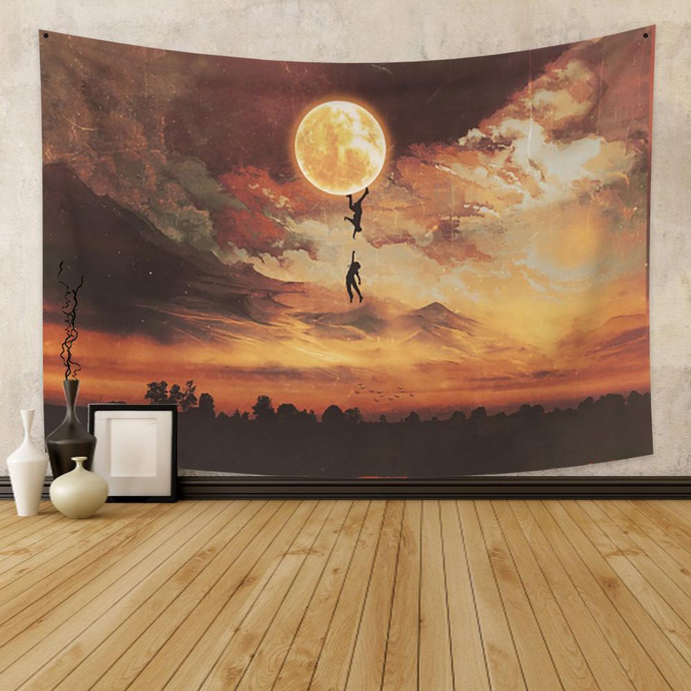 Modern Psychedelic Home Decor Abstract Starry Sky Tapestry Wall Hanging Living Room Bedroom Art Home Decor Tapestry tapiz