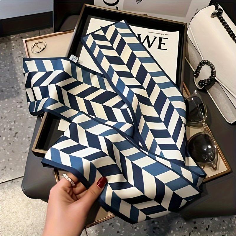 Spring Summer Fashion Scarf For Women Luxury Soft Satin Headband Neckerchief Foulard Female Hair Scarfs Neck Tie Skinny Scarves