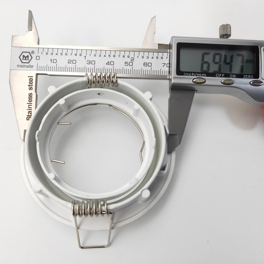 Adjustable Down Lamp Holder GU10 MR16 240V White Light Fitting Modern Recessed Ceiling Spot Downlight for Kitchen Bedroom Lounge