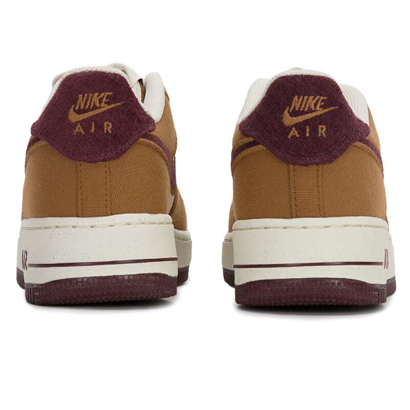 Nike Air Force 1 LV8 GS Balíček čmáranic z poznámkového bloku - Světle hnědá Dětské tenisky Kokosové mléko Guma Tmavě hnědá Burgundská FN4731-200