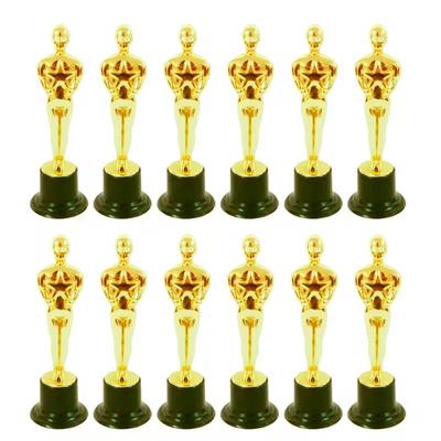 6Pcs Statuette Toy Golden Trophies Reward Cookie Pottery Reusable Baking Decoration  Accessories Motivating Children Gift