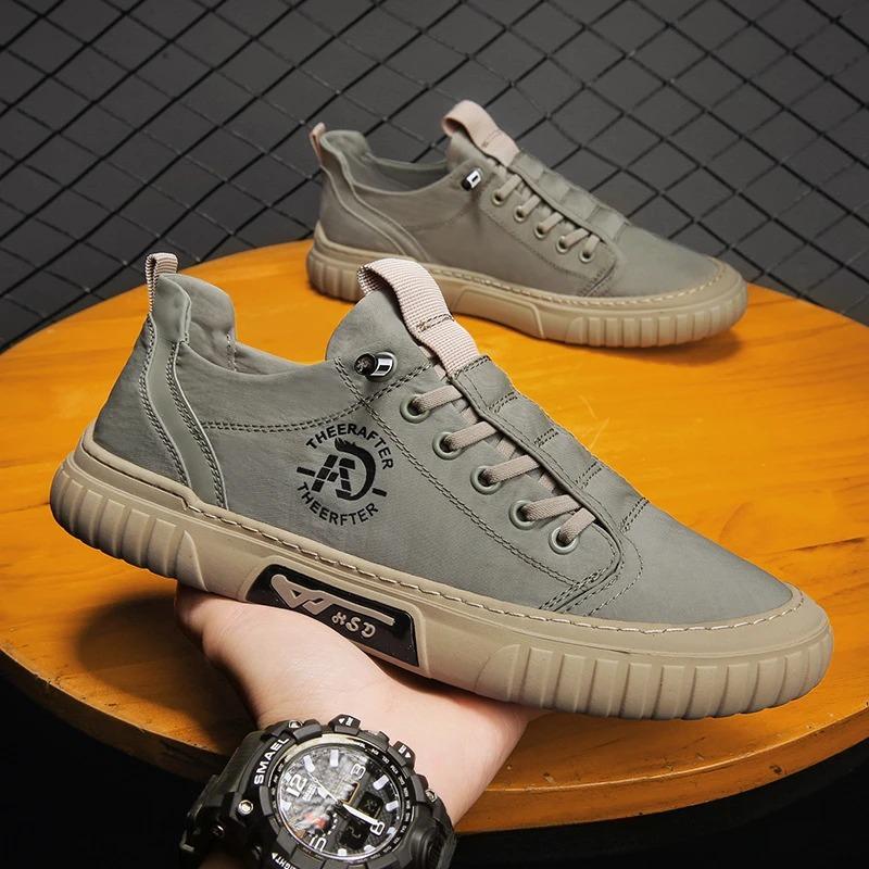 Men's Casual Ice Silk Cloth Canvas Shoes Loafers Sneakers Outdoor Comfort Slip On Flat Shoes for Men Breathable Vulacnized Shoes