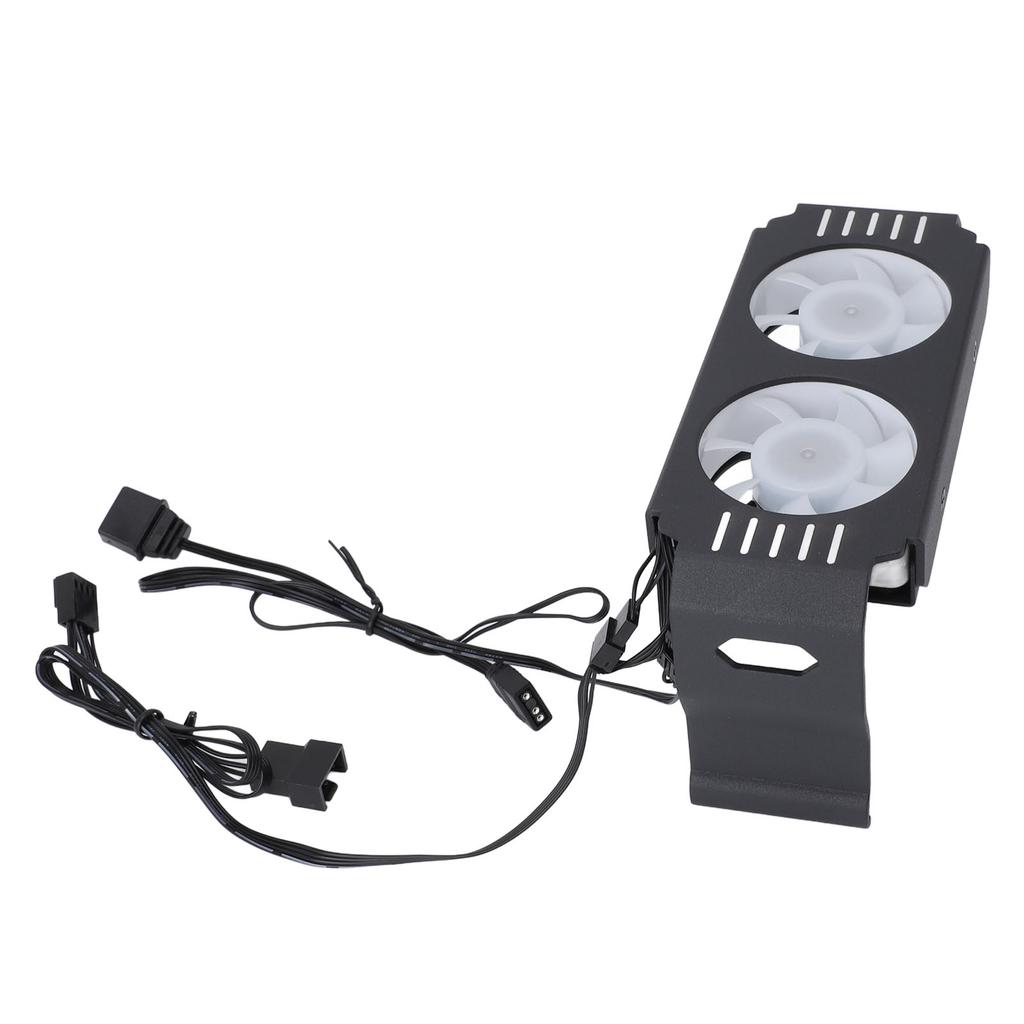 ARGB RAM Radiator Computer Memory Module Heat Sink PWM Temperature Control Dual Fan for DDR DDR2 DDR3 DDR4 DDR5