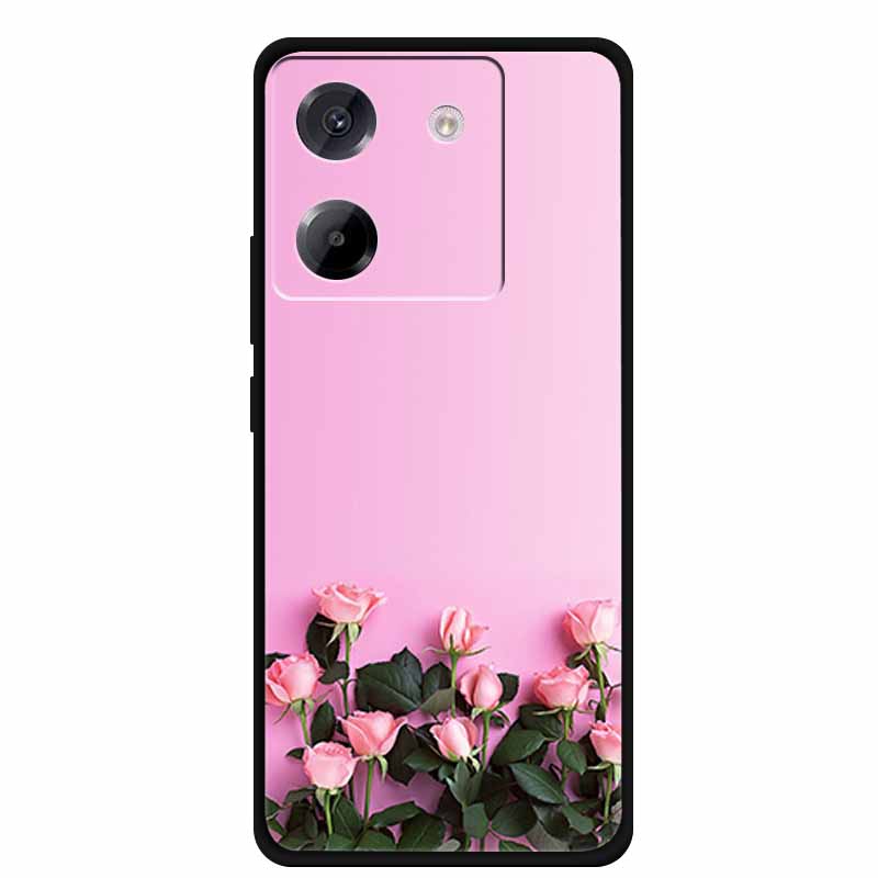 For Poco M7 Pro Phone Case TPU Soft Back Cover for Xiaomi Poco M 7 Pro 5G M7pro Silicone Funda Protector Floral Patterns Capa