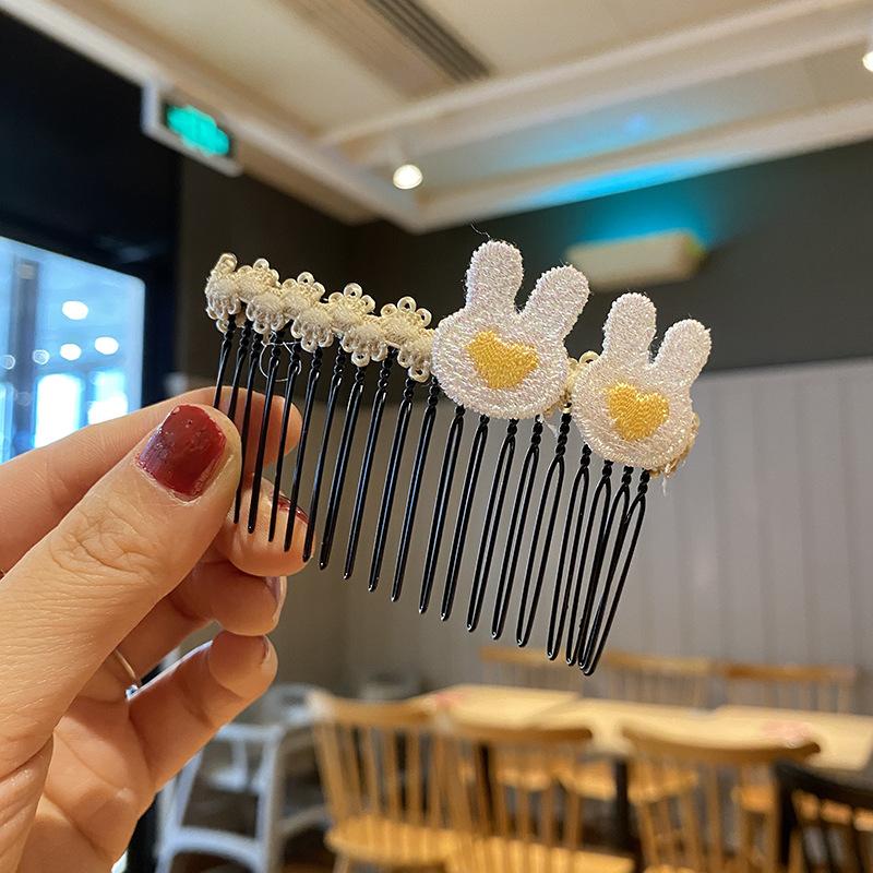 Mode Kinder Haarnadel Kleine Mädchen Pony Gebrochenes Haar Haarnadeln Mädchen Candy Farbe Süße Nette Einsatz Kamm Frauen Haar Zubehör