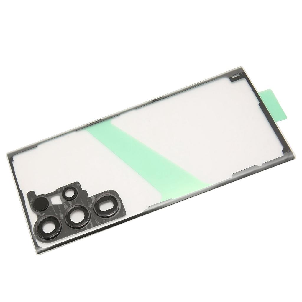 Back Glass Cover Replacement for Galaxy S23 Ultra 5G Transparent Phone Rear Panel Housing Cover with Camera Lens Phone