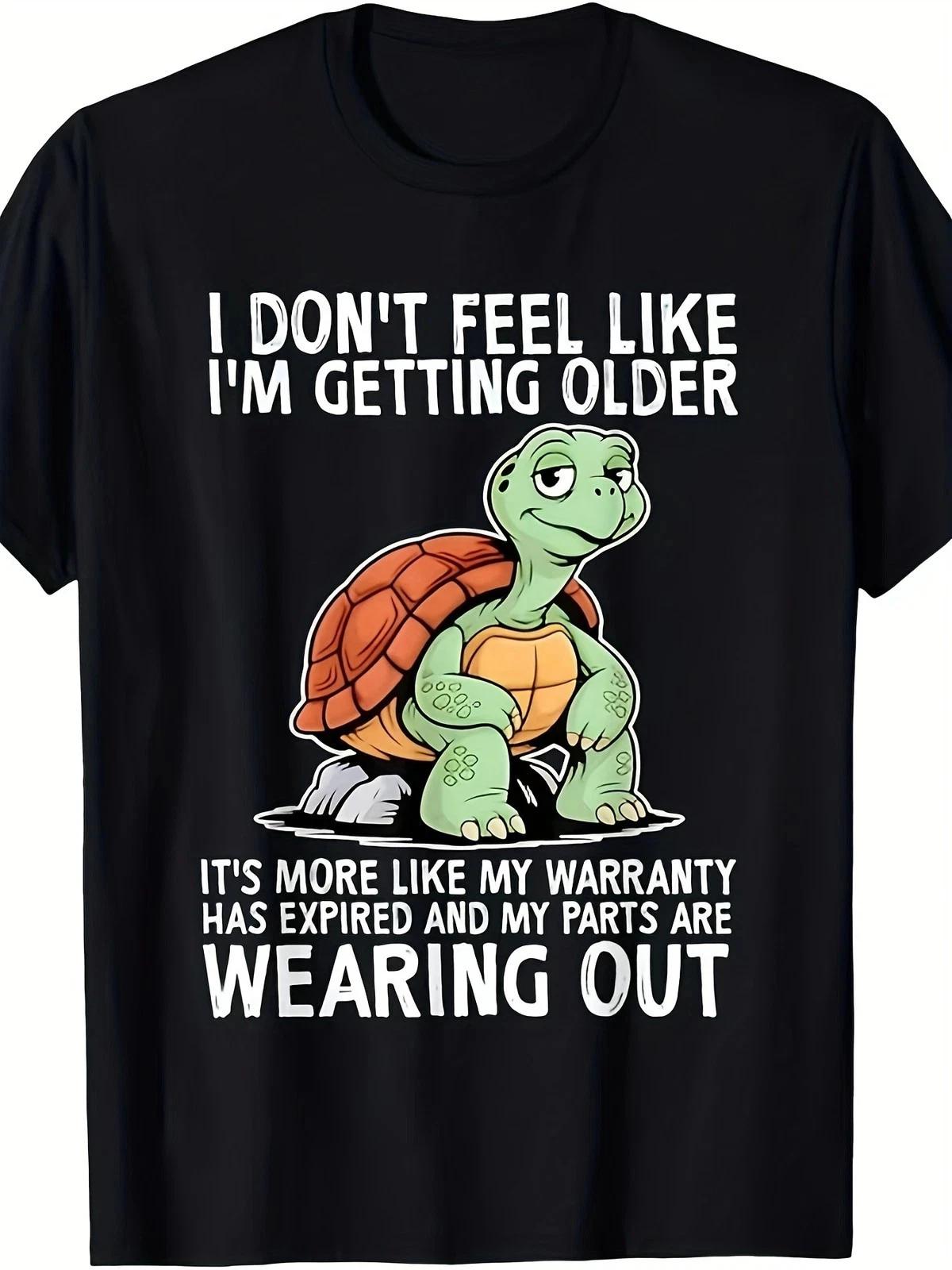 Funny I Don t Feel Old Just Slower Turtle T Shirt L