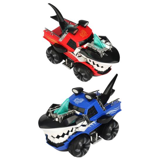 Toy Vehicles Fun Wear-resistant Plastic Electric Shark Engineering Vehicle for Kids