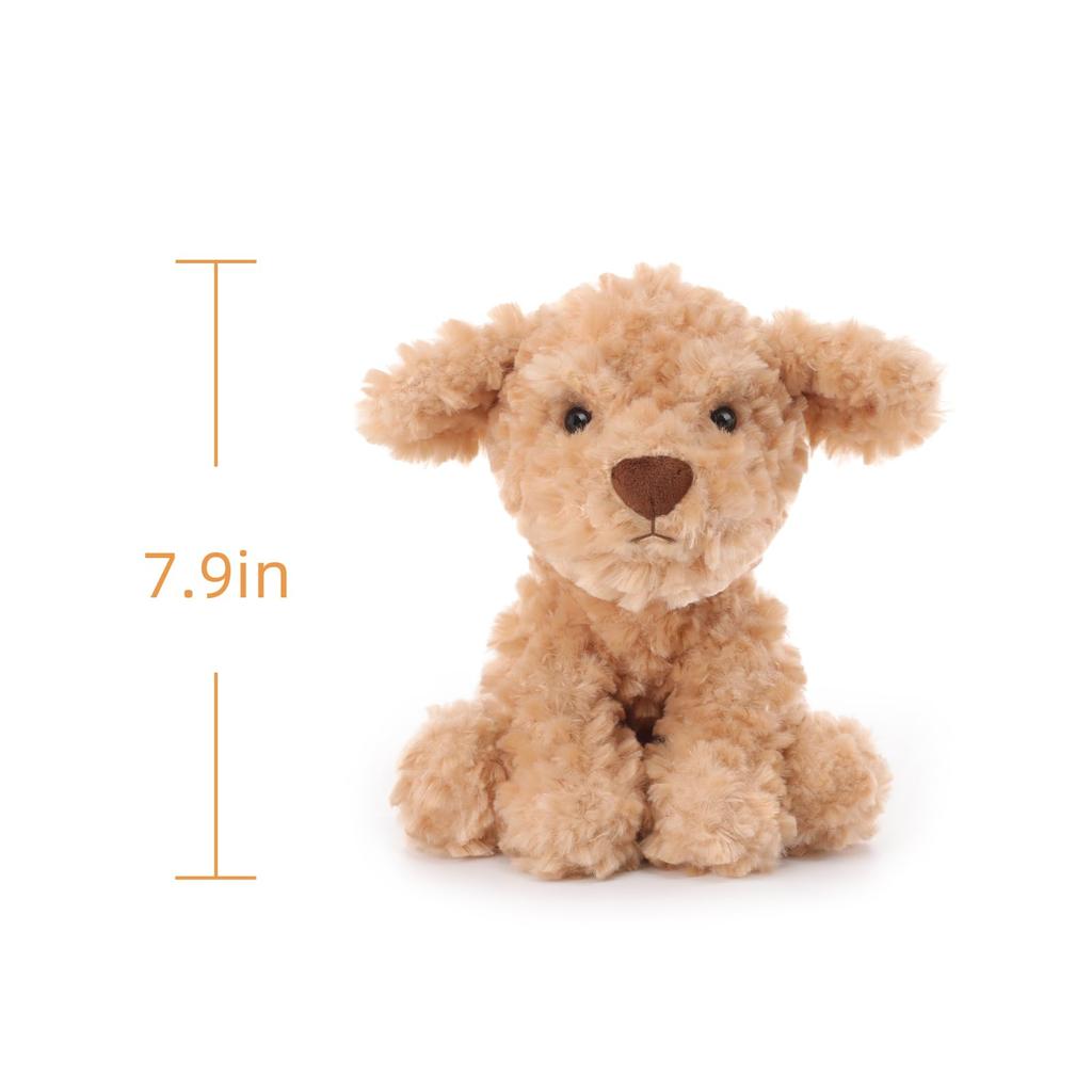 Apricot Lamb Plush Puppy Toy for Soft and Cute Fluffy Puppy for Girls and 20cm Kids, Boys,