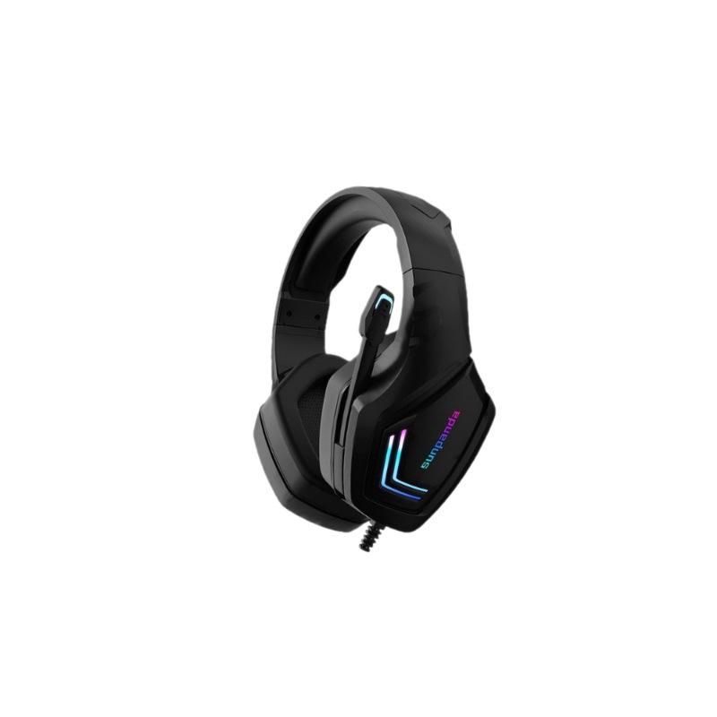 USB Gaming Headset with Noise Cancelling and Cool Lighting Effects for PC/Laptop