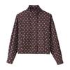 206 Spring New Product European and American Cross-border Women's Clothing Street Fashion Polka Dot Jacket Long Sleeve Short Jacket w017 295