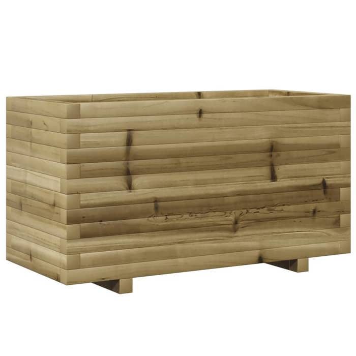 VidaXL Jardinière 90x40x49,5 cm bois de pin imprégné, jardinière d'extérieur, bac à fleurs, boîte à plantes, jardinière de 847377