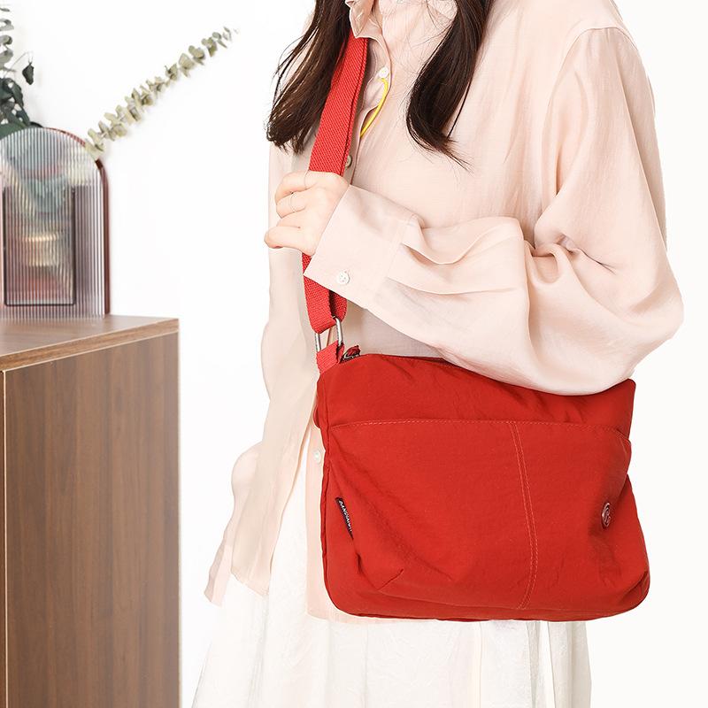 Crossbody Bag Lightweight Water-repellent Nylon Bag Women's Shoulder Bag