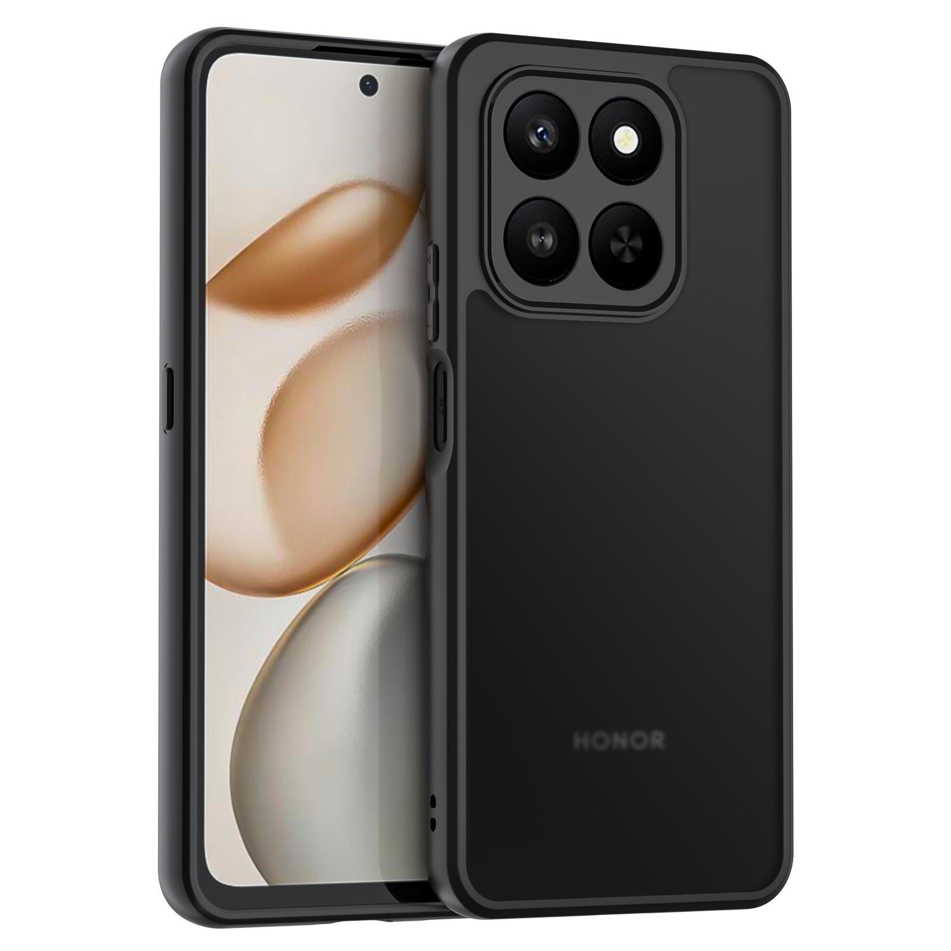 

Чехол для Honor X7d, чехол для Honor X7d, TPU чехол с простым черным матовым покрытием, чехол для телефона с защитой от отпечатков пальцев, для Honor X7d 4G 5G For Honor X7d чёрный