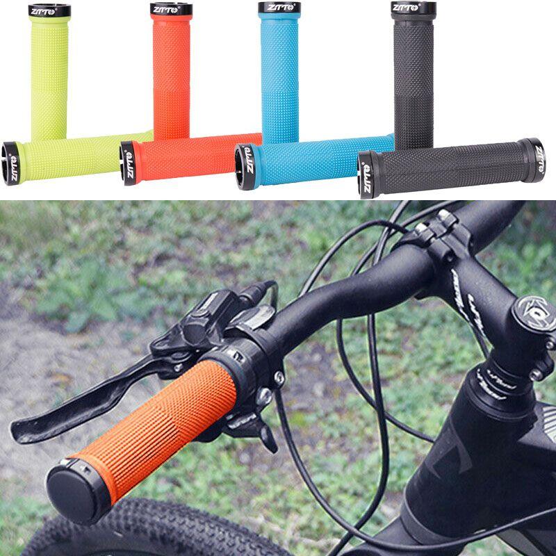 Handlebar Grips Bike Antiskid Rubber Bicycle Mountain Lock On Mtb Road Bmx