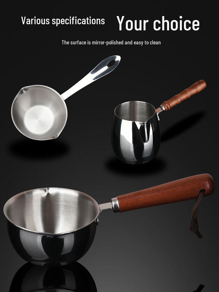 304 Stainless Steel Long-Handle Mini Oil Pouring Pot