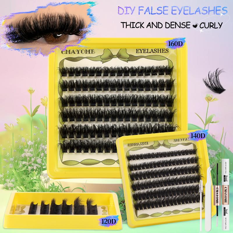 Exclusive Eyelash Extension Kit with Lash Bond and Clusters for Defined Lashes