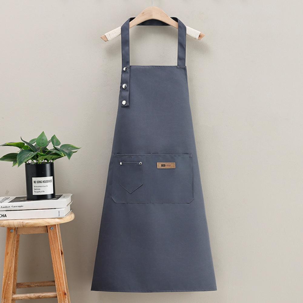 New Fashion Kitchen Aprons for Woman Men Chef Work Apron for Grill Restaurant Bar Shop Cafes Beauty Nails Studios Uniform