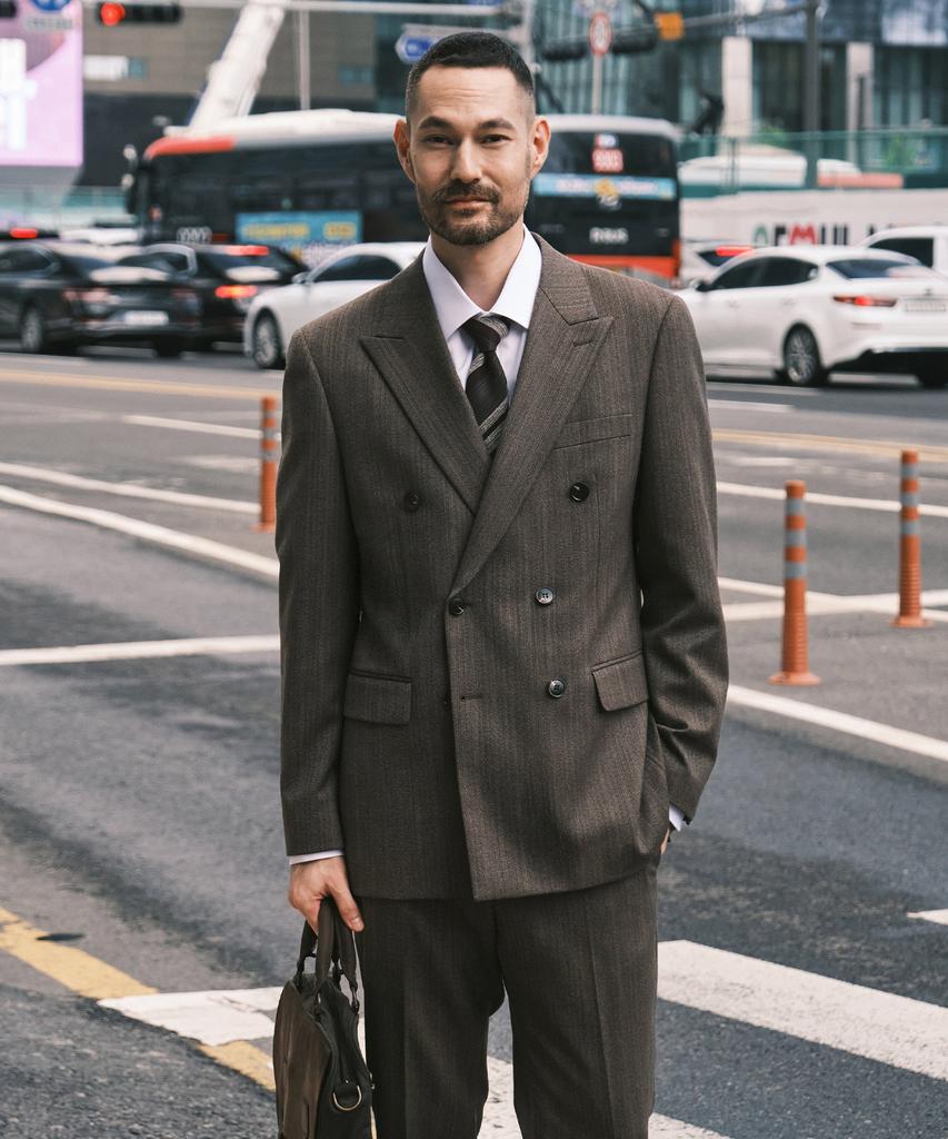 Stco Wool Herringbone Double-Breasted Jacket_Brown (Classic Fit)_Ssjxa62Dhh
