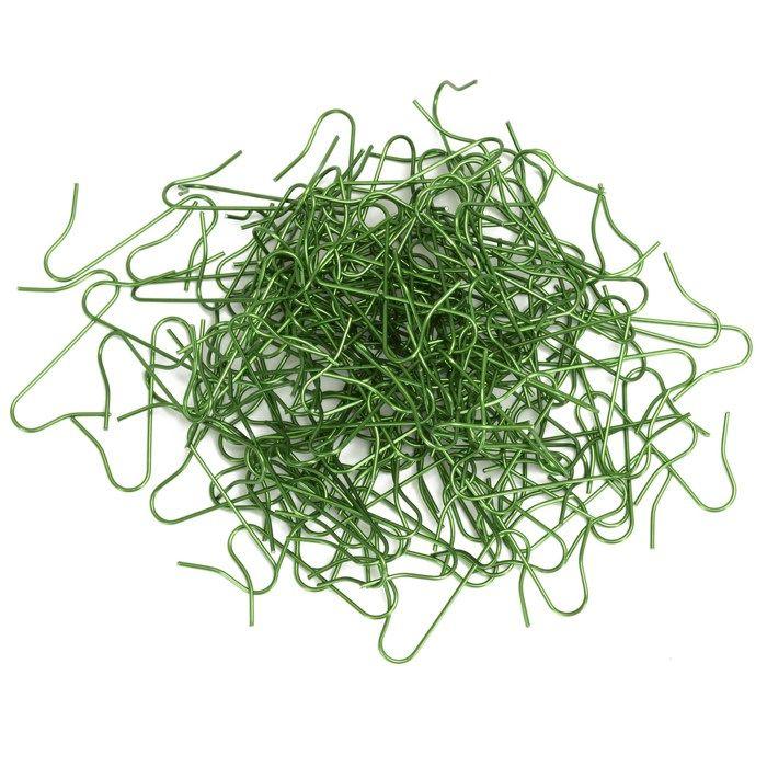 Crochets à bibelots - SPRINGOS - 150 pcs - Métal - Vert - Décoration de Noël