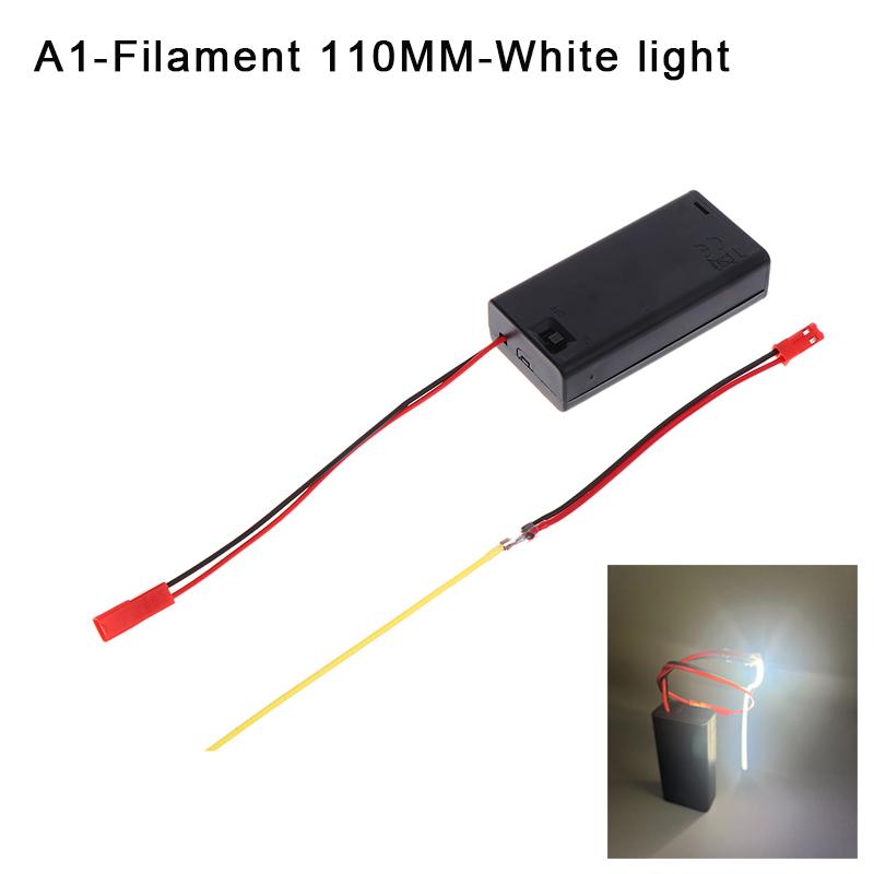 

Creative DC3V LED COB Filament Flexible Lamp 3000K 6000K 110mm 190mm 300mm Bulb Parts LED Diode Decor With AA Batteries Box