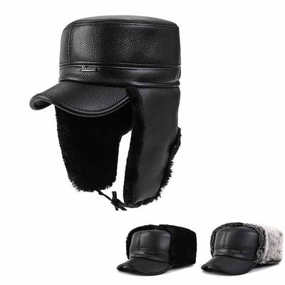 Fashion Men Baseball Cap Old Men/'s Warm Earflaps Peaked Cap Lei Feng Hat Winter