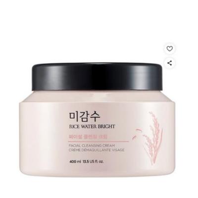 Rice Water Bright Cleansing Cream Large Size Makeup Remover 400ml