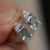 Topaz Aquamarine Zircon Stud Earrings for Women – Bestseller In European and American Jewelry