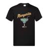 Koszulka Unisex Margarita | Retro Koszulka z Graficznym Koktajlem | Estetyczny Dekolt Okrągły