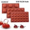 1Pcs Chocolate Candy Silicone Mold Round Shape Dessert Mould Ball Sphere For Cake Pastry Baking