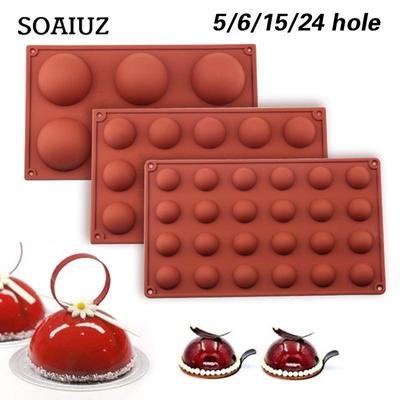 1 pezzo di cioccolato, caramelle, stampo in silicone, forma rotonda, dessert, sfera, sfera, per, torte, pasticceria, cottura