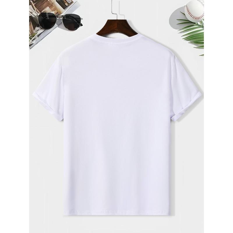 European sizes Good Things Take Time Print Summer Fitness Men's Sports Short-Sleeve Breathable Casual Commuting Training Quick-drying Fitness T-shirt