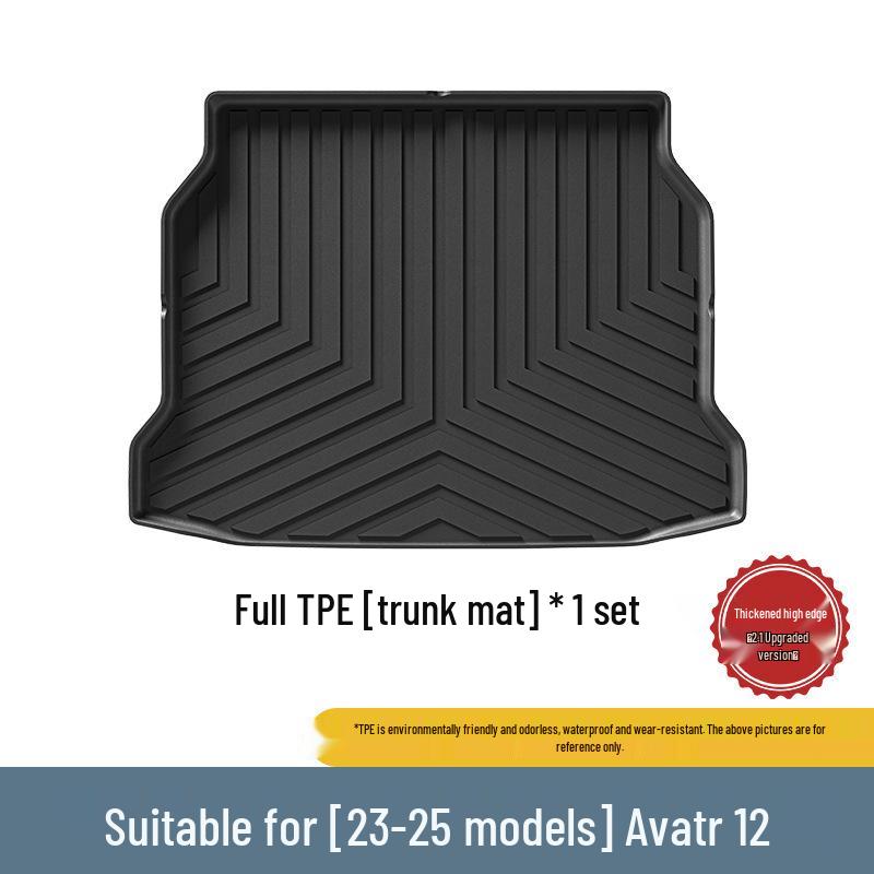 Eco-friendly TPE Car Floor Mats for 23-25 Avatar 12 Models - Includes Trunk and Seat Back Mats