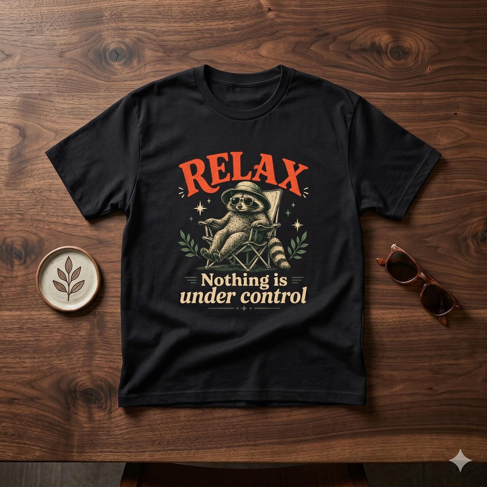 Relax Sloth Nothing Is Under Control T-Shirt | Sloth Lounge Tee 3XL