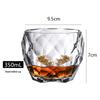 ZISIZ Handmade Crystal Tumbler Whiskey & Cocktail Glass