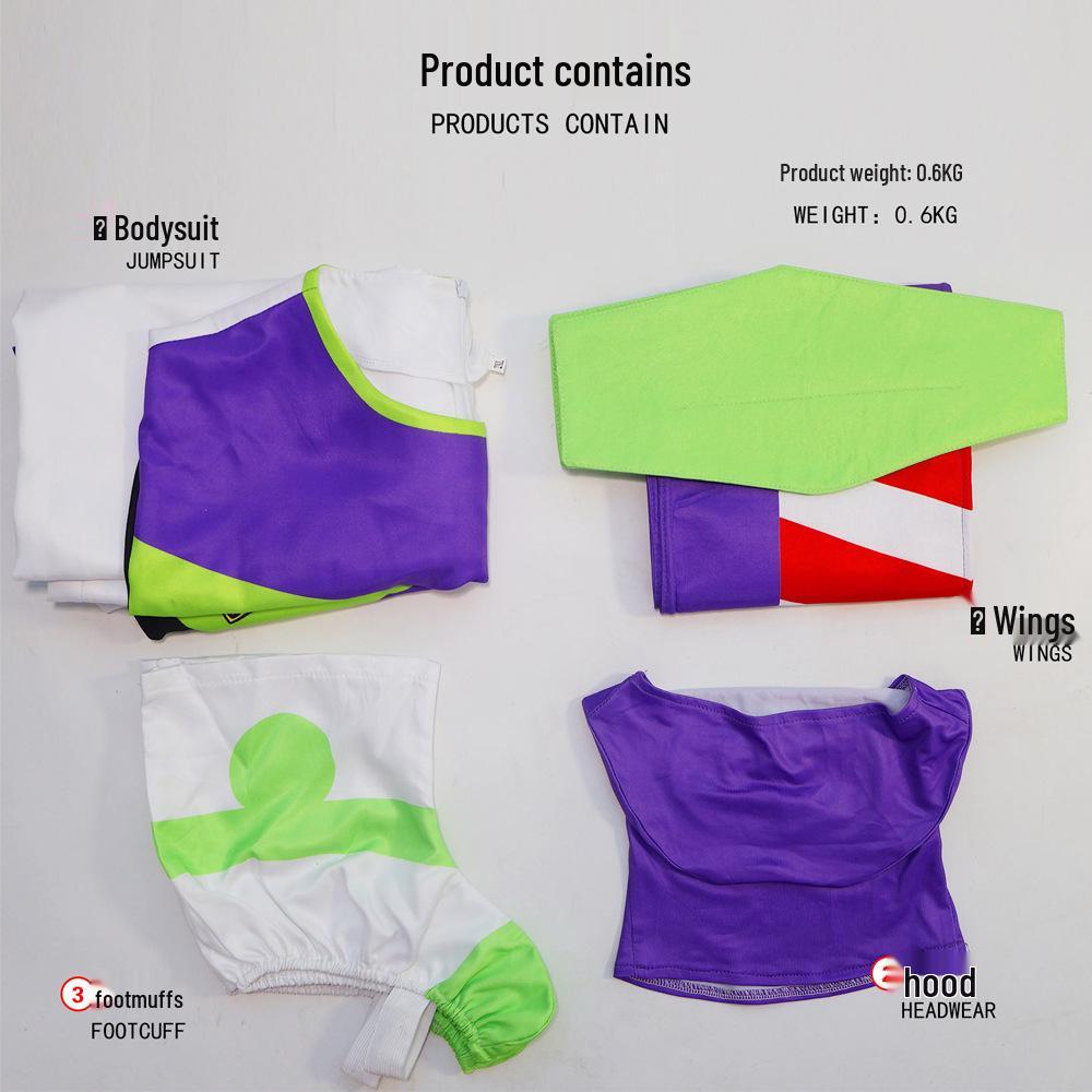 Buzz Lightyear Cosplay Costume for Halloween, Stage Performance, and Anime Events