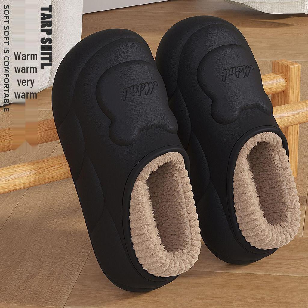 Women's Waterproof Bag and Fleece-Lined Cotton Slippers: Winter 2025 Warm, Thick, Outdoor Shoes