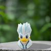 Duck Figurine Creative Ice/Fire Duck Statue Small Resin Animals Desktop Decorations For Home Office