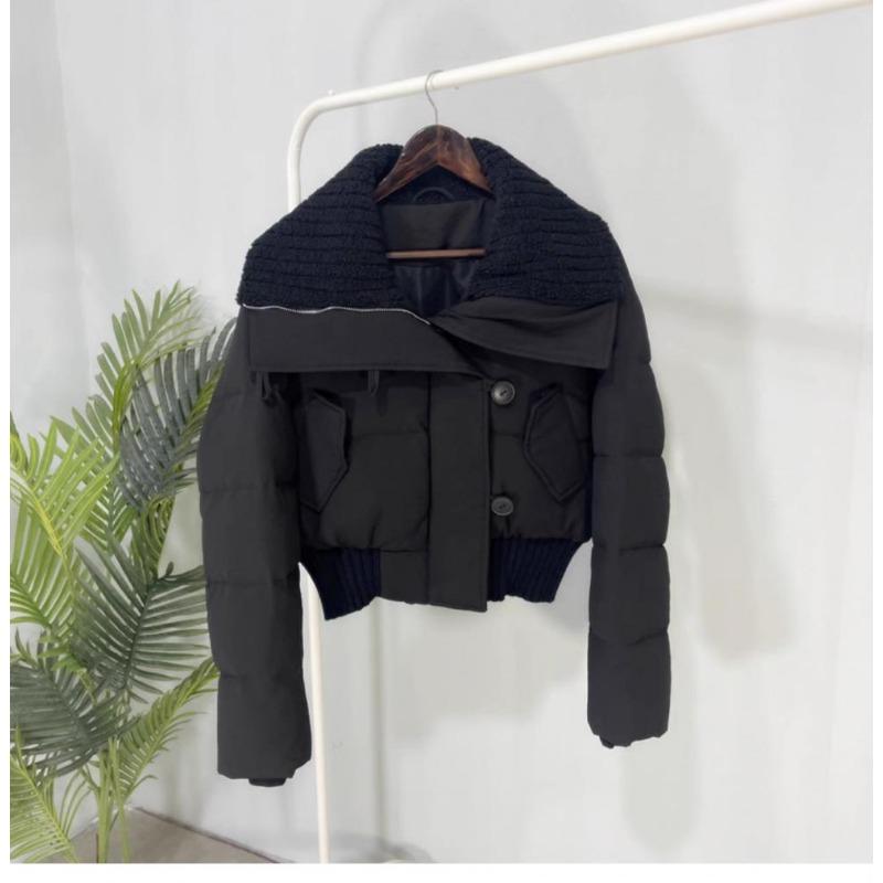 Winter New Design Lamb Wool Lapel Thickened Short Bread Clothes Cotton Coat Tide