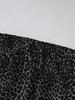 Women's Plus Size High Waist Leopard Print Wide Leg Pants - Summer Casual European American Style