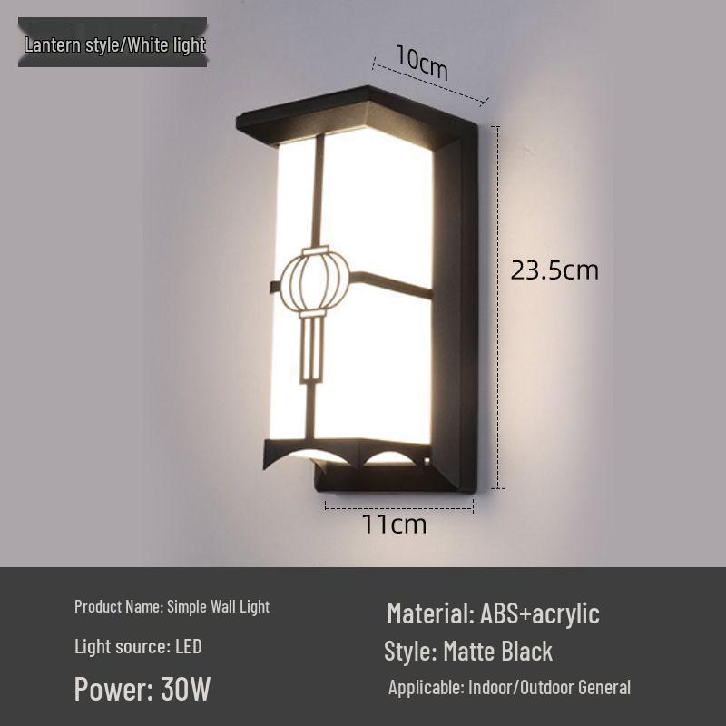 Waterproof LED Outdoor Wall Light for Staircase, Terrace, Corridor, Garden, Villa, or Aisle.