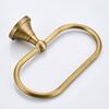Bronze Oval Antique Brass Towel Holder Bathroom Wall Mounted Round Towel Rings Towel Rack Kitchen Storage Accessories