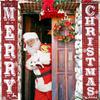 Christmas Door Banners: Hanging Flags & Decorative Curtains for Popular Holiday Display