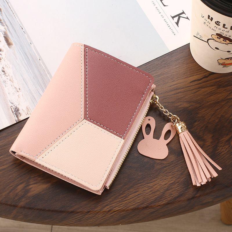 

Женский ультратонкий короткий кошелек 2024: Корейский дизайн с множеством слотов для карт для студентов и дам