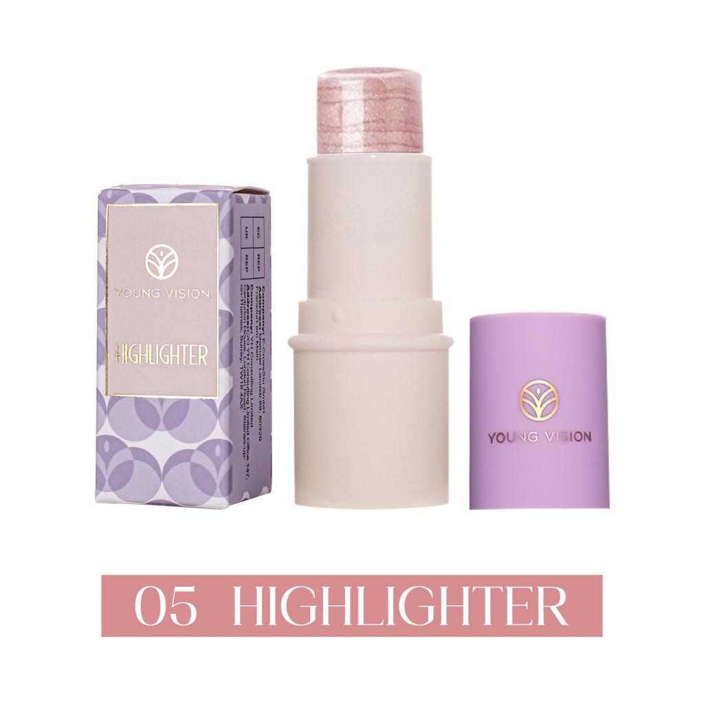 YOUNG VISION Multifunctional Makeup Stick: Highlight, Contour, Matte Blush for Easy Application.